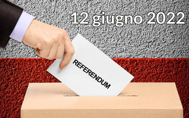 REFERENDUM 12/06/2022 elettori temporaneamente residenti all'estero